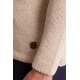 Beige Color Cotton And Acrylic Fabric With Crew Neck Detail Casual Men's Knitwear
