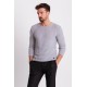 Black And White Color Combination Cotton And Acrylic Fabric With Crew Neck Detail Casual Men's Knitwear