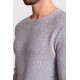 Black And White Color Combination Cotton And Acrylic Fabric With Crew Neck Detail Casual Men's Knitwear