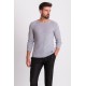 Black And White Color Combination Cotton And Acrylic Fabric With Crew Neck Detail Casual Men's Knitwear