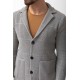 Light Grey Color Cotton And Acrylic Fabric Casual Men's Knit Jacket