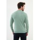 Unripe Almond Color Crew Neck Design Classic Men's Knitwear