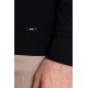 Black Color Elastan And Viscose Fabric With V Neck And Long Sleeved Detail Casual Men's Knitwear