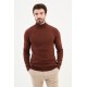 Tile Color Mock Turtleneck Design Classic Men's Knitwear