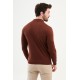 Tile Color Shirt Collar Design Classic Men's Knitwear