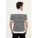 Ecru Color Crew Neck Casual Men's Knit Tshirt