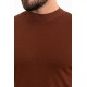 Plain Tile Slim Fit Half Turtleneck Men's Knitwear T-Shirt