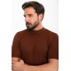 Plain Tile Slim Fit Half Turtleneck Men's Knitwear T-Shirt