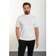 Plain Ecru Slim Fit Half Turtleneck Men's Knitwear T-Shirt