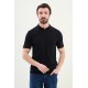 Dark Blue And Tile Color Casual Men's Knit Tshirt
