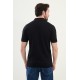 Dark Blue And Tile Color Casual Men's Knit Tshirt