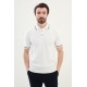 Ecru And Emerald Color Casual Men's Knit Tshirt