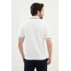 Ecru And Emerald Color Casual Men's Knit Tshirt