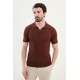 Tile Color Striped Design Casual Men's Knit Tshirt