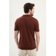 Tile Color Striped Design Casual Men's Knit Tshirt