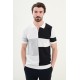 Ecru Piece Color Men's Knit Tshirt