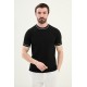 Black And White Color Casual Men's Knit Tshirt