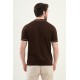 Brown And Beige Color Casual Men's Knit Tshirt