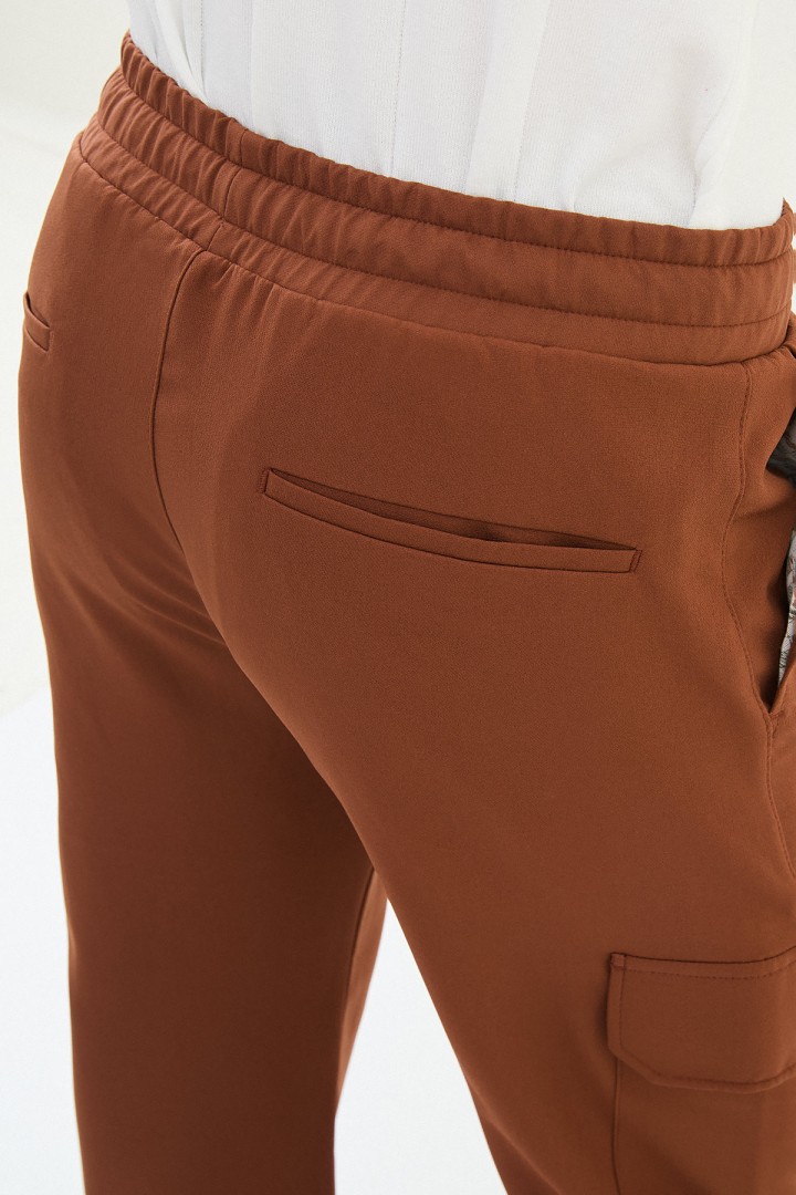 Tile Color Cargo Pocket Design Casual Men's Joggers
