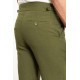 Khaki Color Belted Design Casual Linen Men's Short