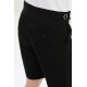 Black Color Belted Design Casual Men's Cotton Short