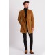 Camel Color Wool And Acrylic Fabric Double Breasted With Metal Buttons And Wide Collar Design Classic Men's Overcoat