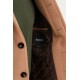 Mink Color Belted Design Casual Men's Wool Overcoat