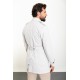 Stone Color Double Breasted And Belted Design Casual Men's Trench Coat