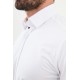 White Color Down Collar Stretch Washed Classic Men's Oxford Shirt