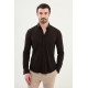 Brown Color Classic Men's Shirt