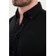Black Color Classic Men's Cotton Shirt