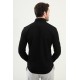 Black Color Classic Men's Cotton Shirt