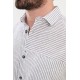 Black Color Striped Casual Men's Shirt