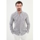 Black Color Striped Casual Linen Men's Shirt