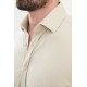 Stone Color Classic Men's Short Sleeve Shirt