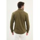 Desenli Slim Fit Uzun Kollu Pamuk Erkek Gömlek