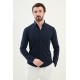 Dark Blue Color Casual Men's Cotton Shirt