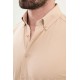 Beige Color Casual Men's Cotton Shirt