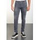Grey Color Slim Fit Men's Jeans