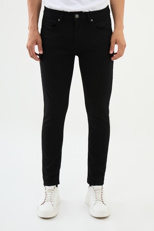 Black Color Skinny Fit Casual Men's Jeans
