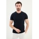 Dark Navy Blue Color Crew Neck Classic Men's T Shirt