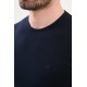 Dark Navy Blue Color Crew Neck Classic Men's T Shirt