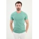 Unripe Almond Color Crew Neck Classic Men's T Shirt