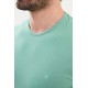 Unripe Almond Color Crew Neck Classic Men's T Shirt