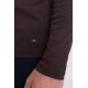 Brown Color Cotton And Elastane Fabric With Long Sleeved Crew Neck Detail Classic Men's T Shirt
