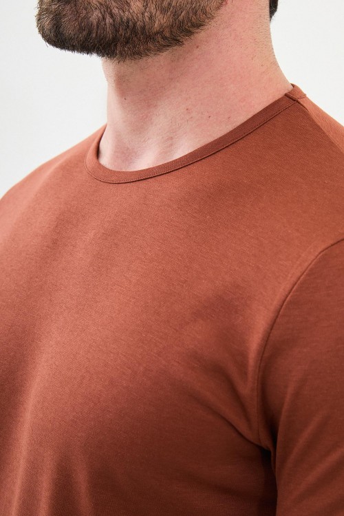 Tile Color Classic Crew Neck Men's T Shirt