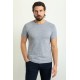 Dark Blue Color Crew Neck Design Basic Men's Cotton T Shirt