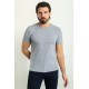 Dark Blue Color Crew Neck Design Basic Men's Cotton T Shirt