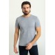 Dark Blue Color Crew Neck Design Basic Men's Cotton T Shirt