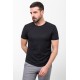 Black Color Crew Neck Design Casual Men's Cotton T Shirt